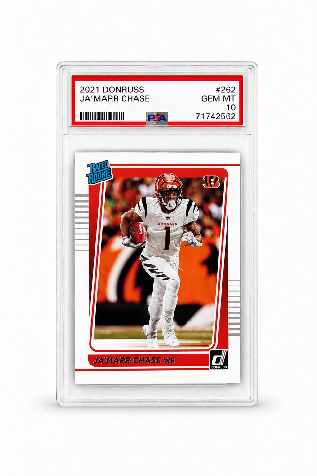 2021 Panini Donruss Ja'Marr Chase Rated Rookie PSA 10 - Trading Cards Premium México | SULTANCARDS