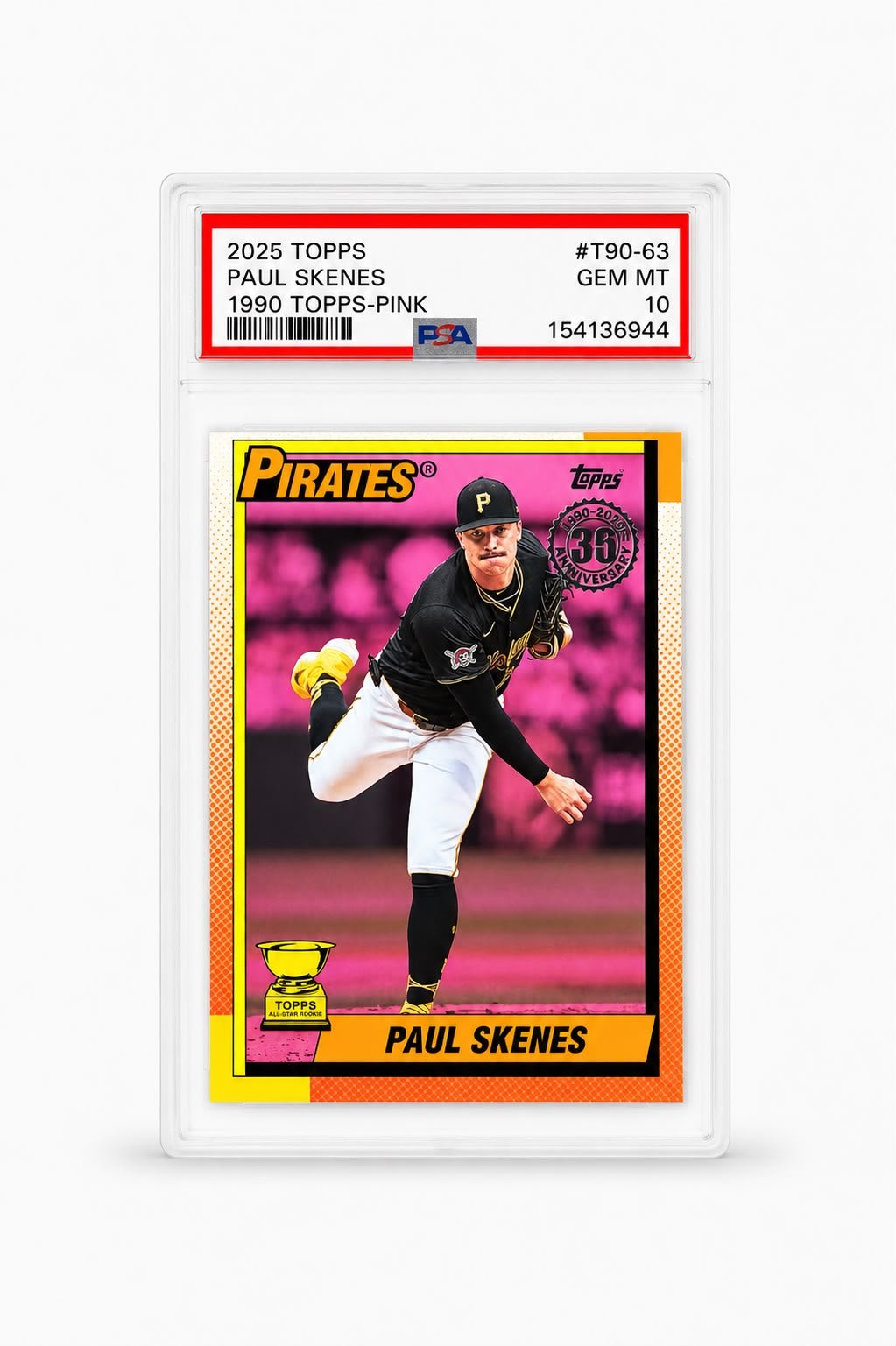 2025 Topps Paul Skenes 1990 Topps Retro T90-63 Pink PSA 10 - Trading Cards Premium México | SULTANCARDS